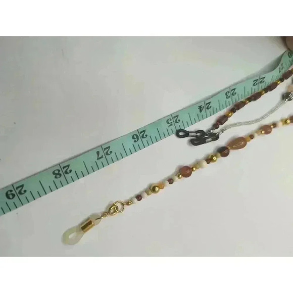 Stylish set of 3 beaded eyeglass chains/holders in various colors Like NEW - Picture 6 of 6